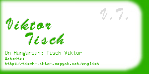 viktor tisch business card